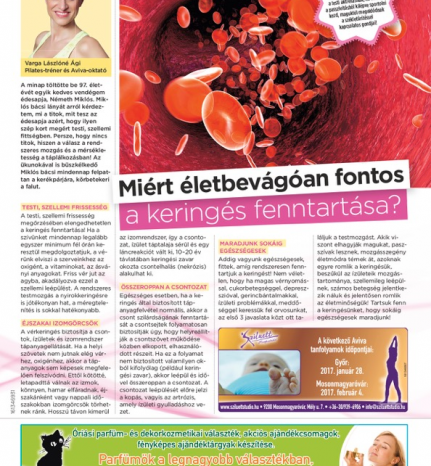 MIÉRT ÉLETBEVÁGÓAN FONTOS A KERINGÉS FENNTARTÁSA?